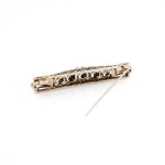 Brosche mit Brillantbesatz ca. 1,7 ct