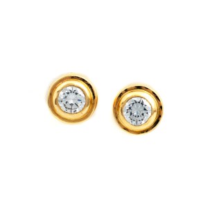 Diamond stud earrings