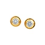 Diamond stud earrings