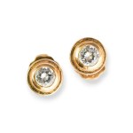 Diamond stud earrings