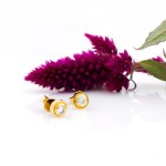 Diamond stud earrings