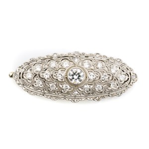 Diamond brooch
