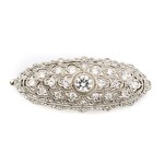Diamond brooch