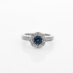 Sapphire diamond ring