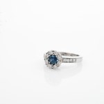 Sapphire diamond ring