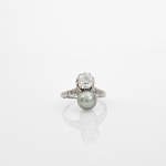 Toi et Moi ring approx. 1 ct