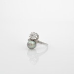 Toi et Moi ring approx. 1 ct
