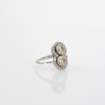Toi et Moi Bague en diamant