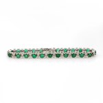 Bracciale di smeraldi brillanti