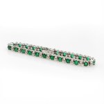 Bracciale di smeraldi brillanti