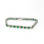 Bracciale di smeraldi brillanti