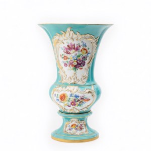 MEISSEN baluster vase with rocaille decoration
