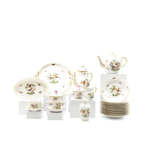 Herend Rothschild Bird coffee and tea service