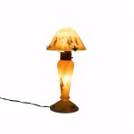 Daum Frères table lamp marine motif