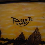 Art Nouveau ceiling light Delatte Nancy