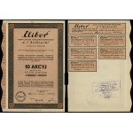 Poland, 10 shares at 100 zlotys = 1,000 zlotys, 1934, Warsaw.