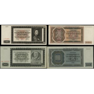 Protectorate of Bohemia and Moravia (1939-1945), set of 2 banknotes (SPECIMEN), 1942