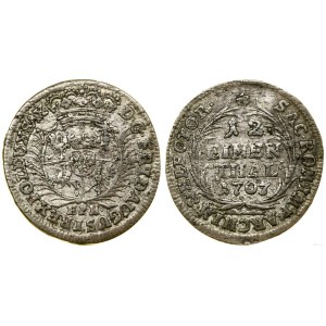 Polska, dwugrosz (1/12 talara), 1707 EPH, Lipsk