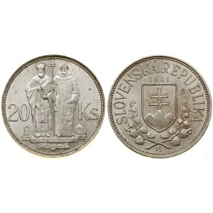Slovakia, 20 crowns, 1941, Kremnica