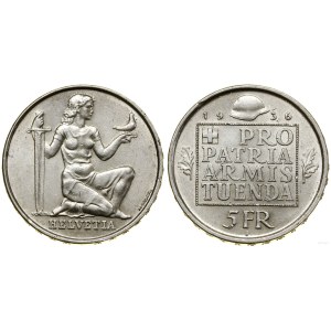 Svizzera, 5 franchi, 1936, Berna