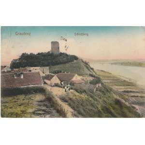 GRUDZIĄDZ. Graudenz, Schloßberg, wyd. ok. 1917; kolor., stan db