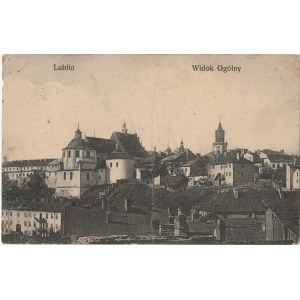 LUBLIN. Lublin. Widok ogólny, wyd. ok. 1913; cz.-b., stan db