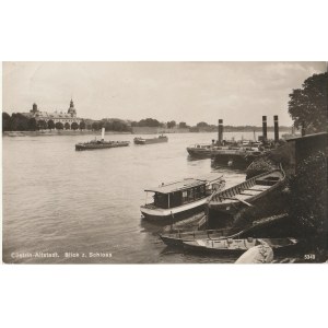 KOSTRZYN NAD ODRĄ. Cüstrin-Altstadt, Blick z. Schloss, wyd. H. Rubin, Co