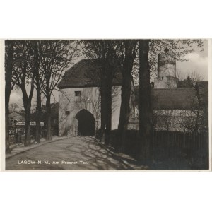 ŁAGÓW. Lagow N. -M., Am Posener Tor, wyd. Kurt Bellach, Guben N. -L., ok. 1925