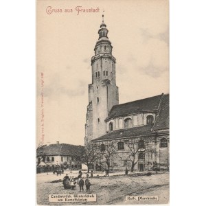 WSCHOWA. Gruss aus Fraustadt, wyd. A. Trogisch, Fraustadt, ok. 1910; cz.-b.