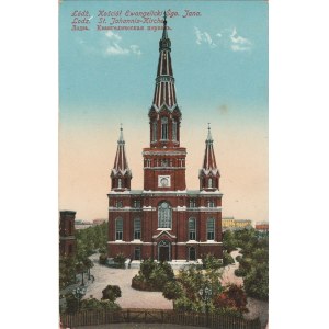 ŁÓDŹ. Łódź, Kościół Ewangelicki Śgo Jana / Lodz., St. Johannis -Kirche, wyd. A