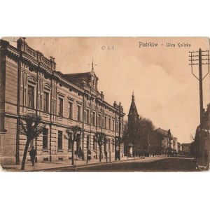 PIOTRKÓW TRYBUNALSKI. Piotrków - Ulica Kaliska, wyd. ok. 1911; cz.-b., stan db