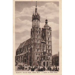 KRAKÓW. Kraków. Kościół Najśw. Panny Marii, wyd. Polonia, ok. 1920; cz.-b.