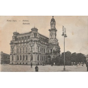 NOWY SĄCZ. Nowy Sącz / Ratusz / Rathaus, wyd. 1915; cz.-b.stan db, 