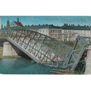 PRZEMYŚL. Przemyśl 1915. Zniszczony most 3. Maja/ Zerstörte Dritte Mai Brücke