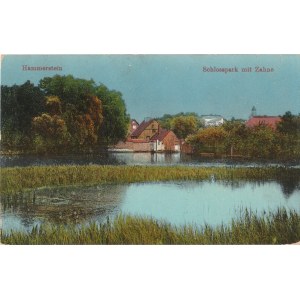CZARNE. Hammerstein / Schlosspark mit Zahne, wyd. ok. 1915; kolor., stan db