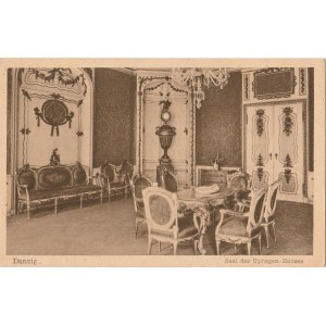 GDAŃSK. Danzig / Saal des Uphagen-Hauses, wyd. Holtz, Co., Danzig, ok. 1919; cz
