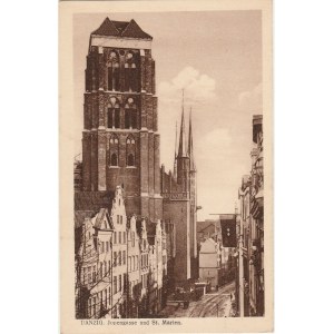 GDAŃSK. Danzig. Jopengasse und St. Marien, wyd. D.N.K., ok. 1921; cz.-b.