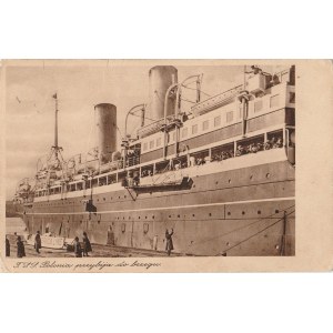 GDYNIA. Polonia przybija do brzegu, wyd. ok. 1947; cz.-b., stan db