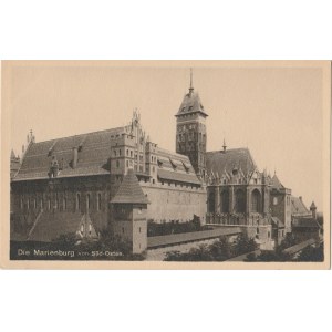 MALBORK. Die Marienburg von Süd -Osten, wyd. Paul Aßmus, Marienburg, ok. 1925