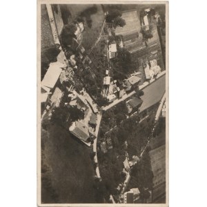 CIĘCINA. Cięcina -Okolica kościoła z lotu ptaka, wyd. Koło T.S.L., ok. 1931; cz