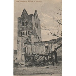 DZIAŁDOWO. Die zerstörte Kirche in Soldau, wyd. Hermann Kadach, Königsberg, ok