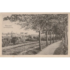 OLSZTYN. Allenstein / Promenadenweg, wyd. ok. 1910; cz.-b., stan db, bez obiegu