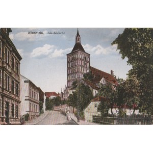 OLSZTYN. Allenstein. Jakobikirche, wyd. ok. 1930; kolor., stan bdb, bez obiegu