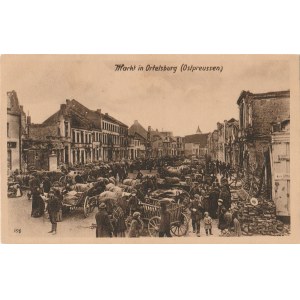 SZCZYTNO. Markt in Ortelsburg (Ostpreussen), wyd. Deyhle, Wagner, Berlin, ok