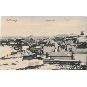 BIAŁY BÓR. Baldenburg / Totalansicht, Wyd. Fritz Dahlke, Buchhandlung