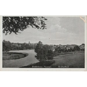 BIAŁY BÓR. Baldenburg in Pommern / Am Stadtteich; ok. 1925; cz.-b., stan db