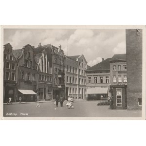 KOŁOBRZEG. Kolberg. Markt, wyd. Anton Goerlich, Misdroy, ok. 1925; cz.-b.