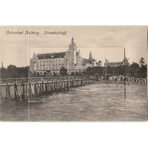 KOŁOBRZEG. Ostseebad Kolberg. Strandschloß, wyd. M. Bohne, Kolberg, ok. 1925