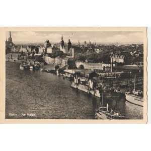 SZCZECIN. Stettin / Am Hafen, wyd. Schöning & Co., Lübeck, przed 1939; cz.-b.
