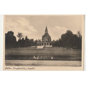 SZCZECIN. Stettin / Hauptfriedhof (Kapelle), wyd. przed 1939; cz.-b., stan db